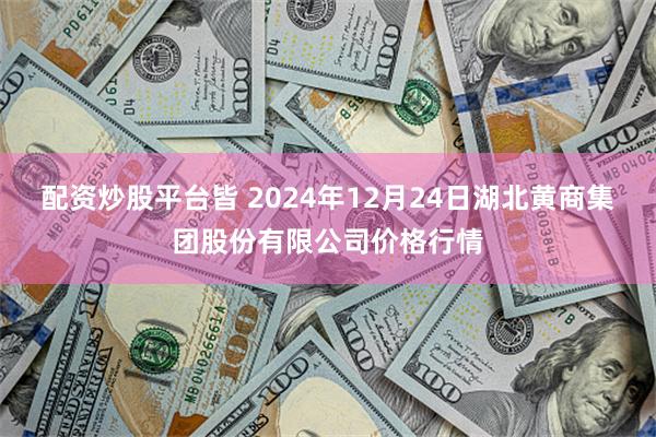 配资炒股平台皆 2024年12月24日湖北黄商集团股份有限公司价格行情