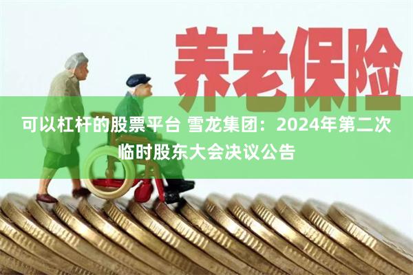 可以杠杆的股票平台 雪龙集团：2024年第二次临时股东大会决议公告